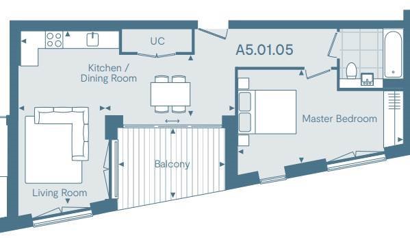 United Kingdom,1 Bedroom Bedrooms,1 BathroomBathrooms,Flat / Apartment,1157
